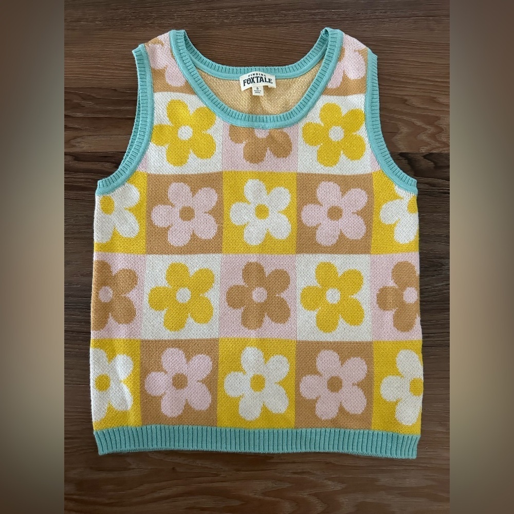 Finding Foxtail Vest with flowers